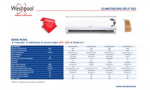 CLIMATISEURS SPLIT R22, SERIE PEARL - Image 2